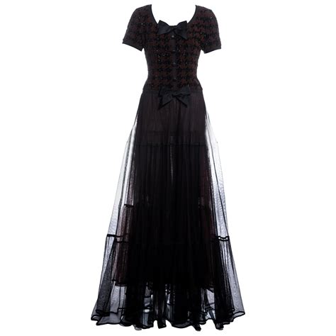 chanel black dress for sale|elegant Chanel dresses.